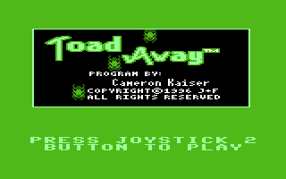 Toad Away Title Screen
